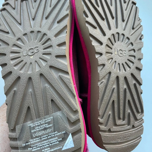 UGG Pink Ankle Boots with Bow - Picture 9 of 16